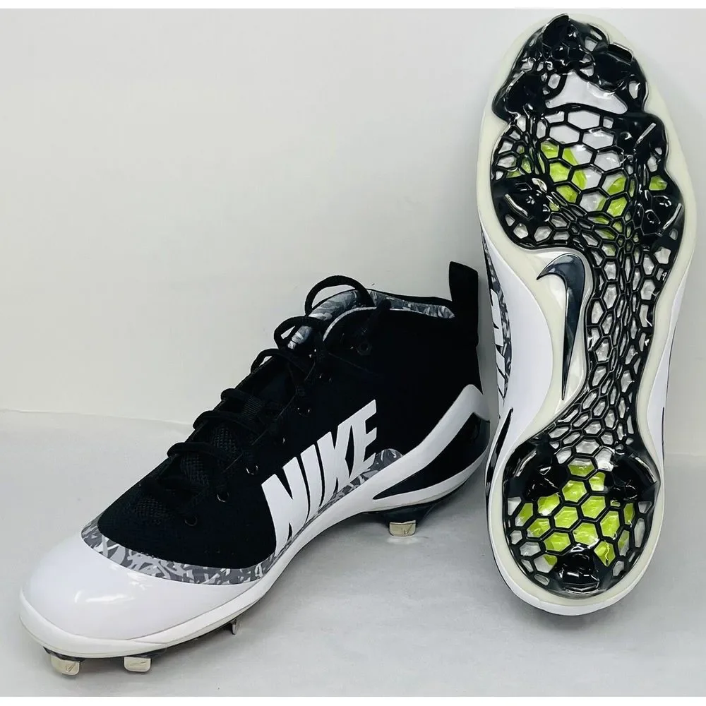 Men's Size 14 Nike Force Zoom Trout 4 Metal Baseball Cleats Black‎ 917837-001